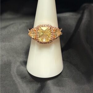 Elegant Yellow Gemstone Ring